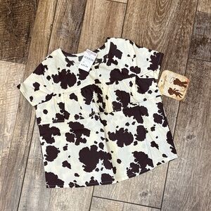 Wrangler Cow Print Kids Shirt